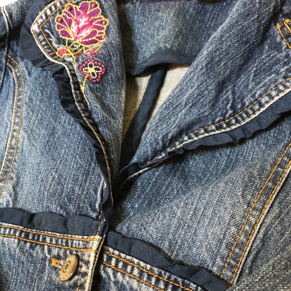 That’s So Raven Embroidered Denim Jacket, Girl’s Large 10-12, pre-owned, - Picture 12 of 13